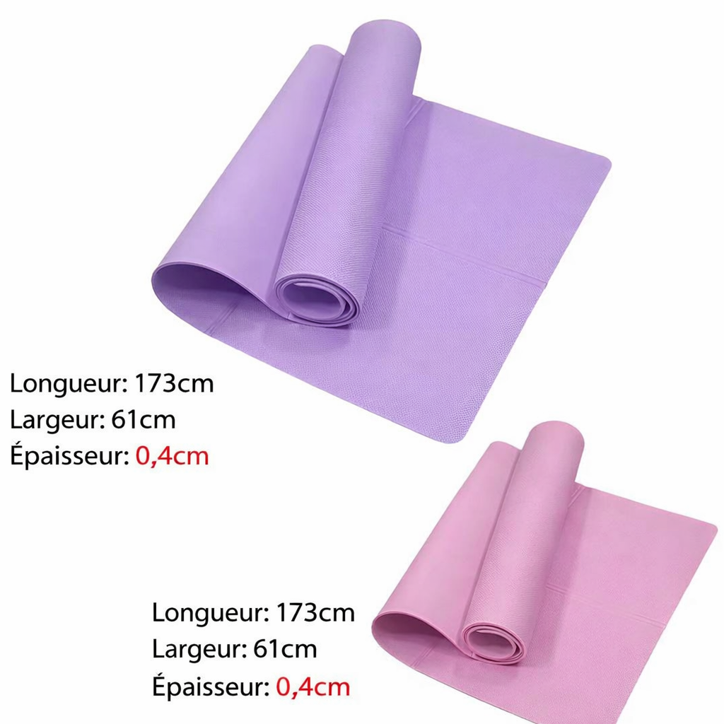 4mm Non-Slip Sports Mat – Pilates, Fitness & Floor Exercises