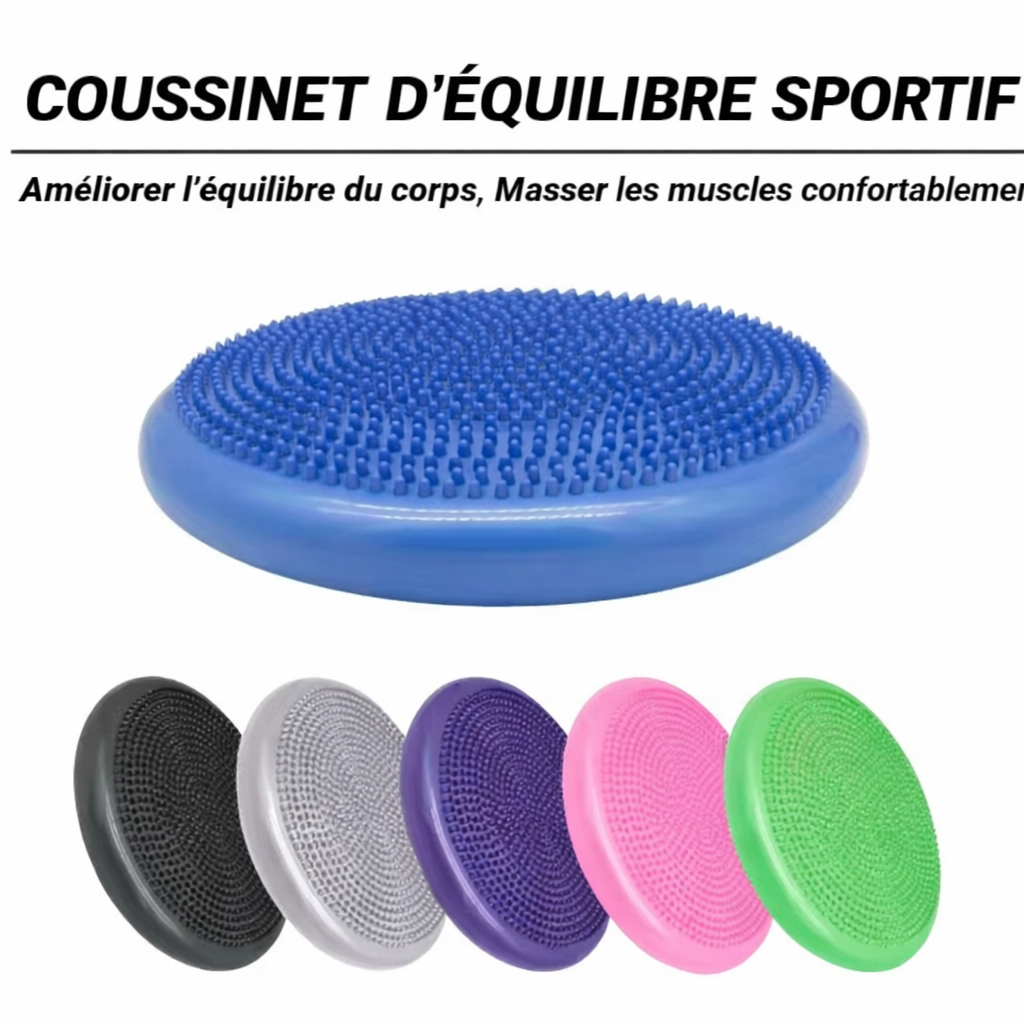 Coussin d’équilibre gonflable antidéflagrant – Yoga, entraînement & assise active