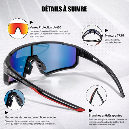 Lunettes de soleil de cyclisme haute performance