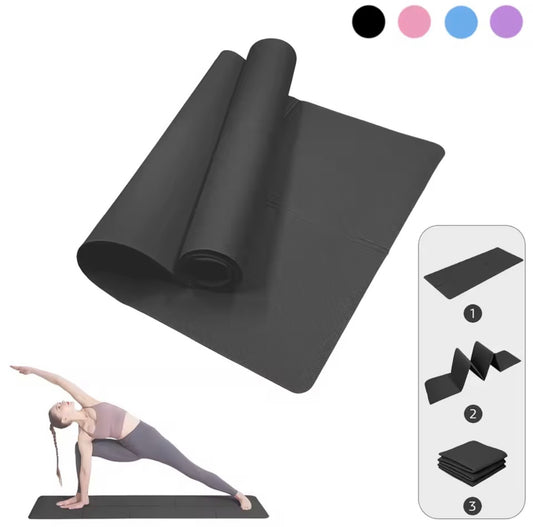 Tapis de sport antidérapant 4 mm – Pilates, Fitness & Travail au sol